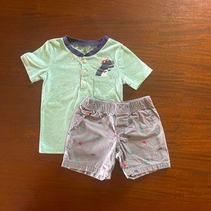 Carter’s Toddler Boy Henley & Shorts Set